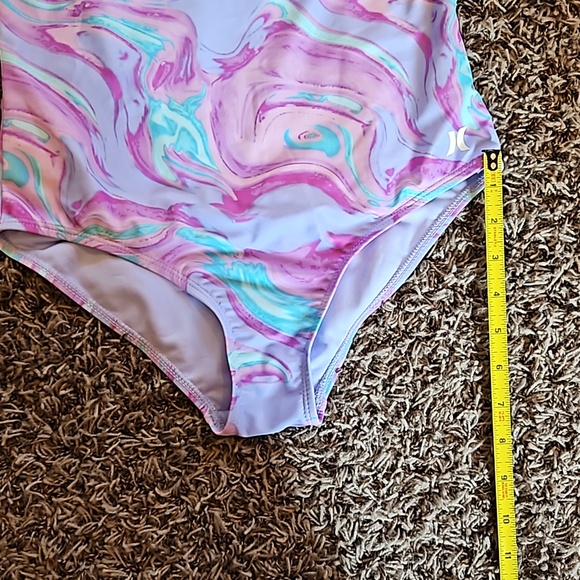 NWT Hurley Girls 1 Piece Swimsuit Size L 12-13 YRS - Picture 8 of 9